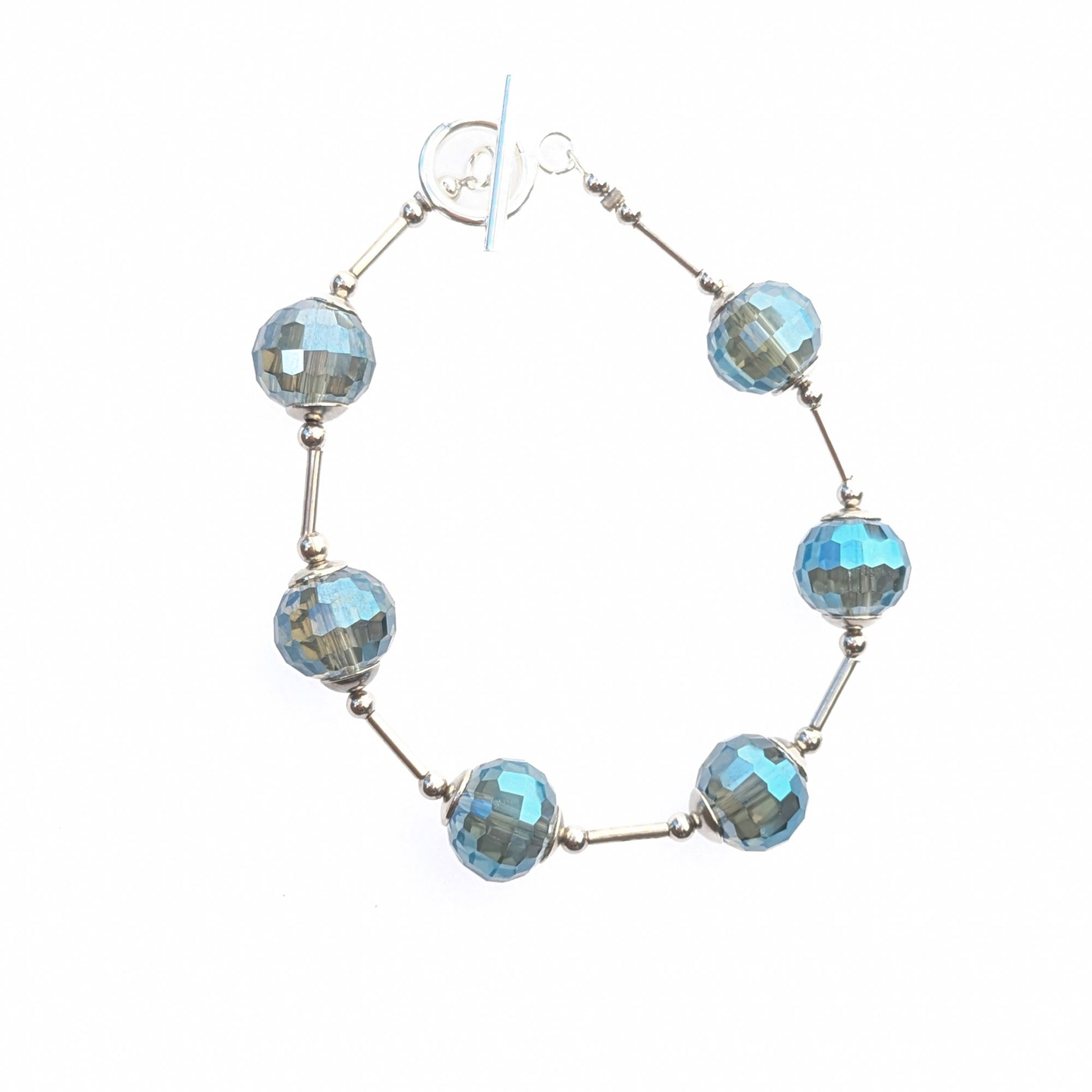 Green crystal orb bracelet