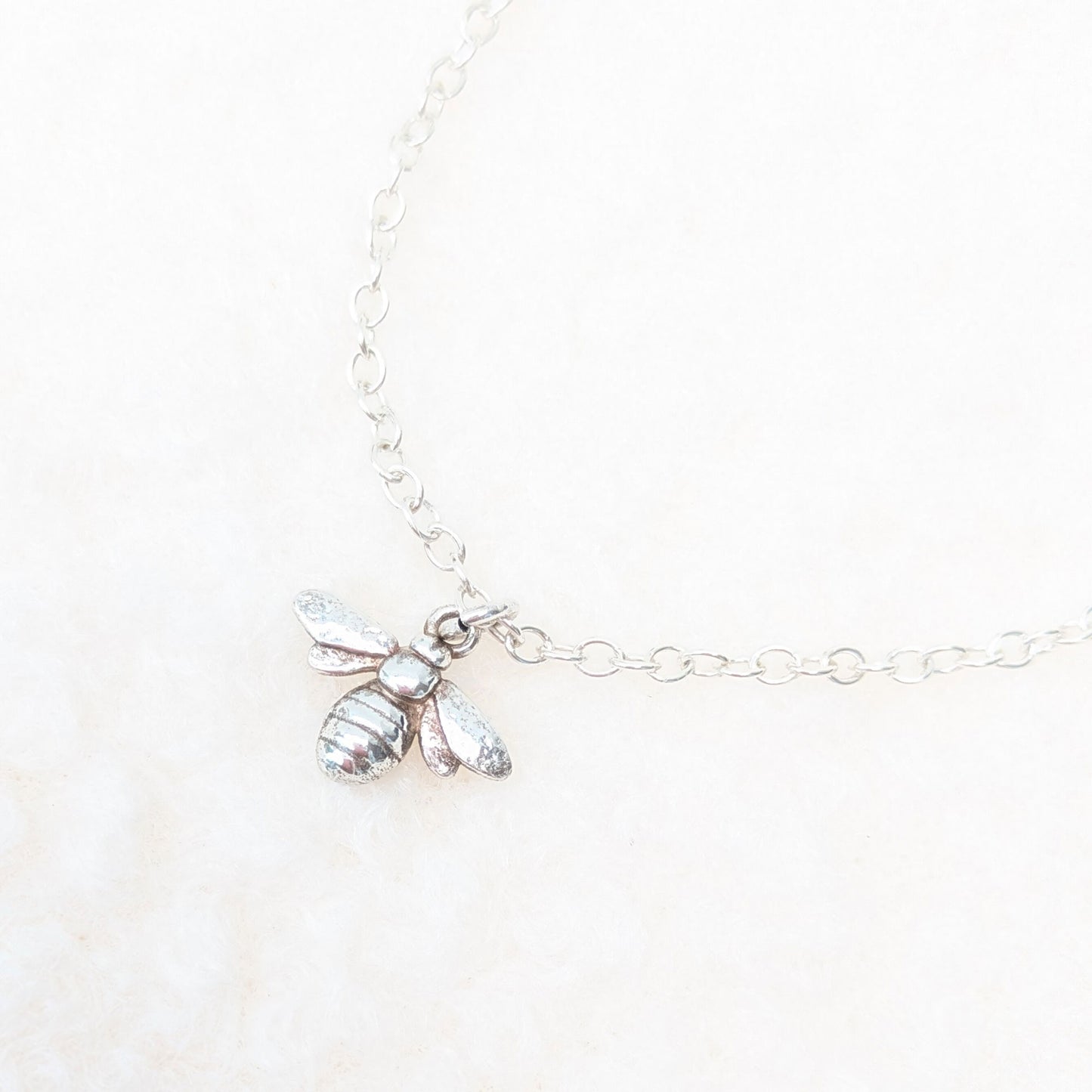 Sterling Silver Bee Charm Bracelet