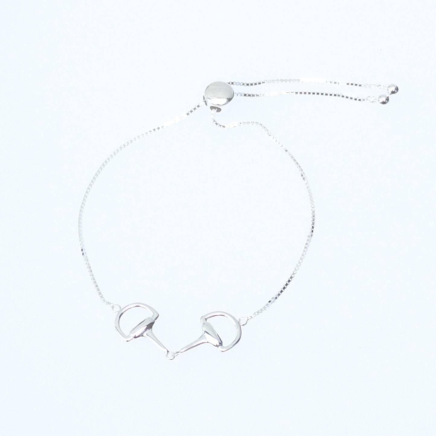 Sterling Silver Snaffle Slider Bracelet