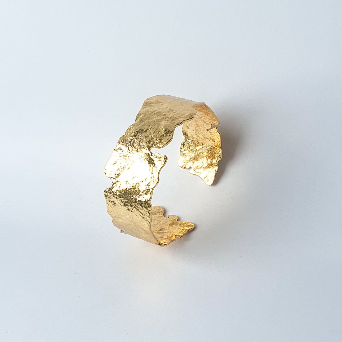 Gold Plated Misshapen Bangle