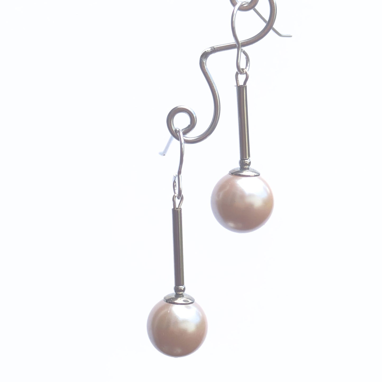 Glass Pearl Long Drops