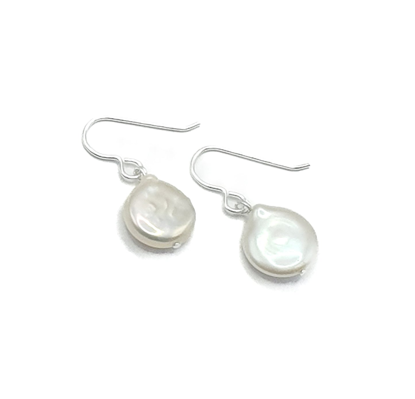 Freshwater Coin Pearl Earrings