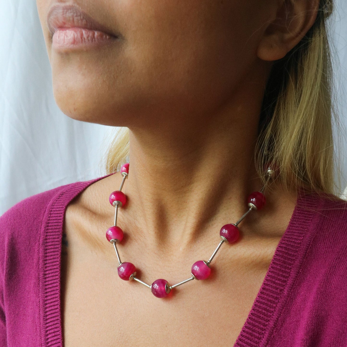 Gemstone Orb Necklace