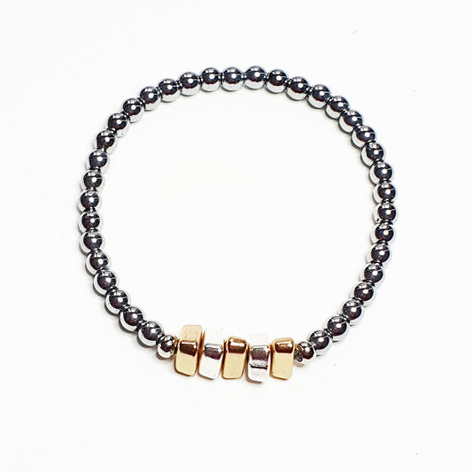 Silver and Gold Plated Triangles