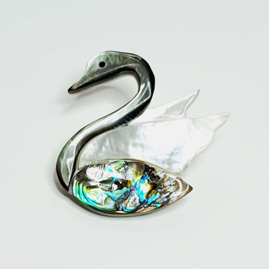 Mother of Pearl Swan
