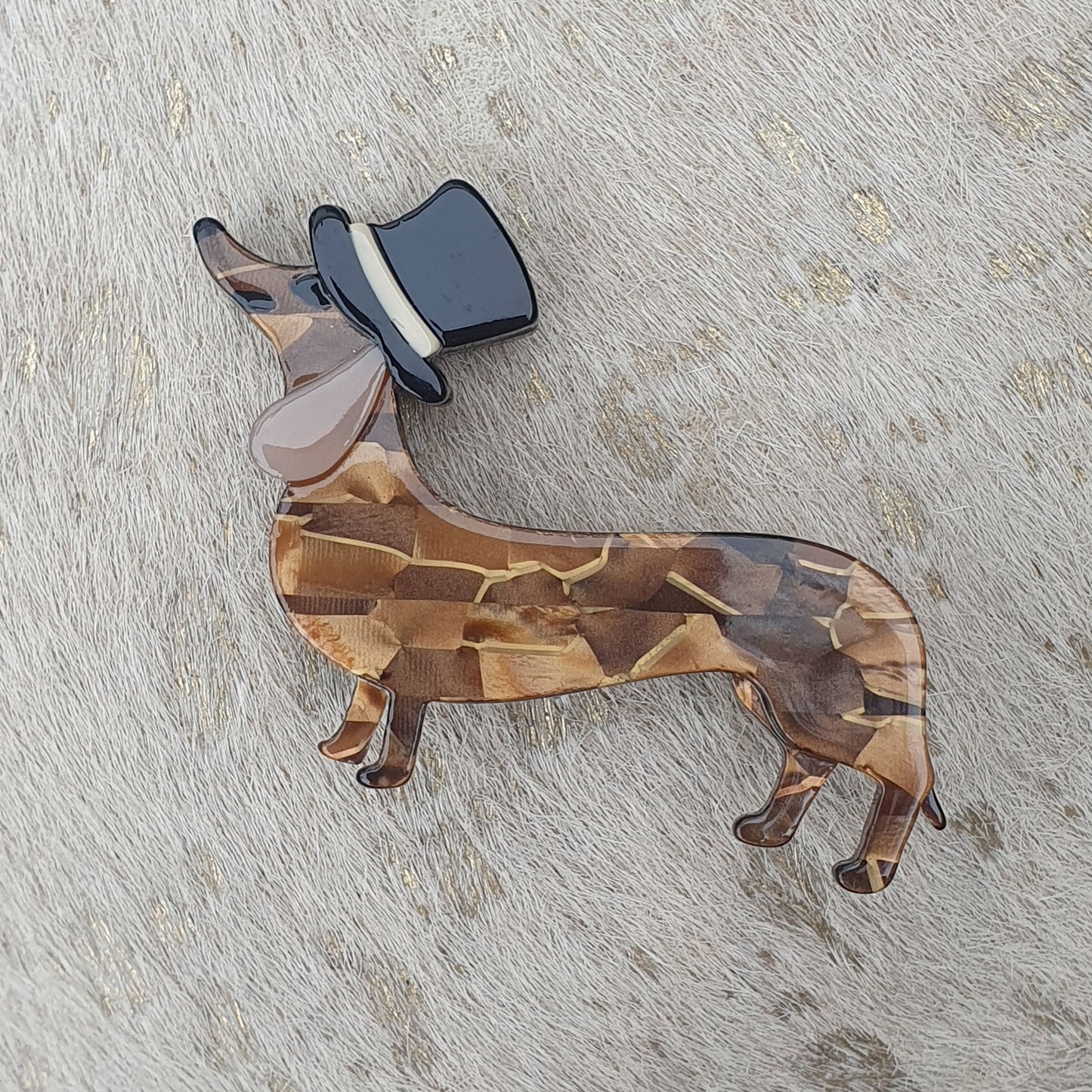 Resin Dachshund