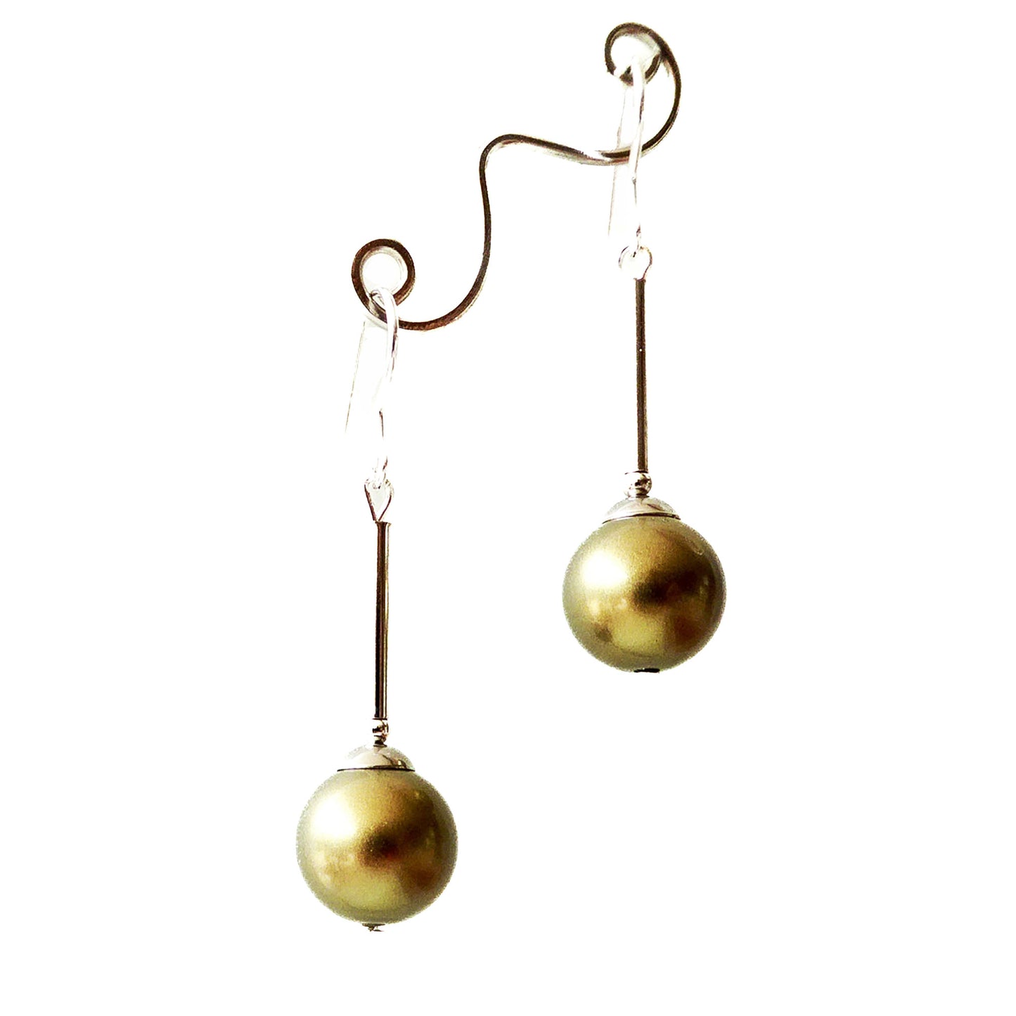 Glass Pearl Long Drops