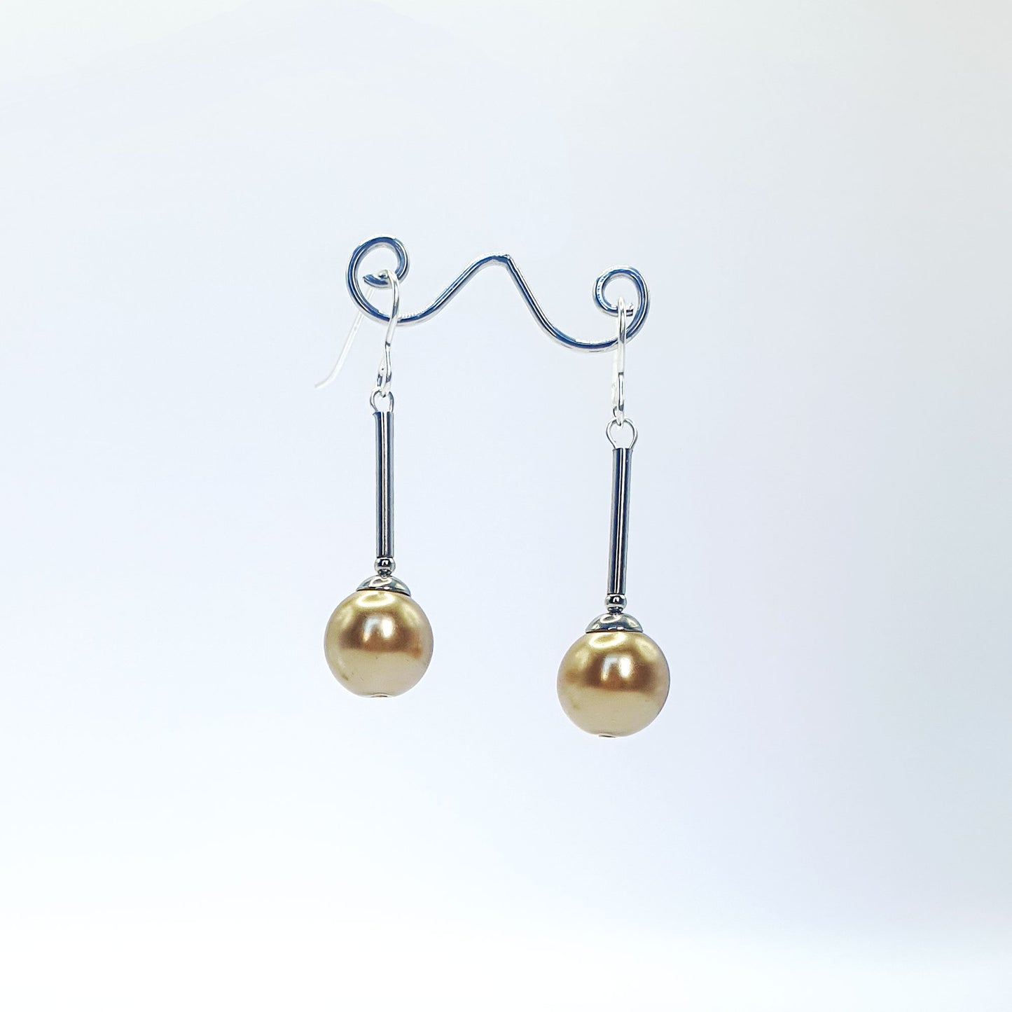 Glass Pearl Long Drops