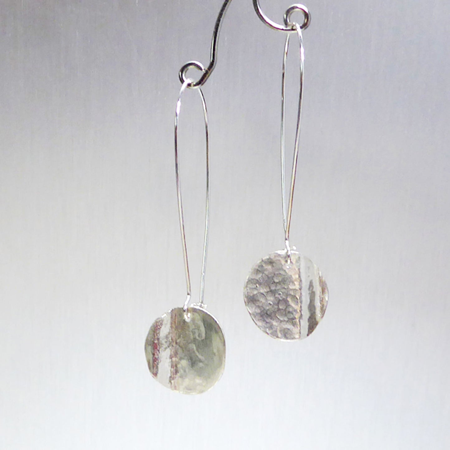 Sterling Silver Wave Discs