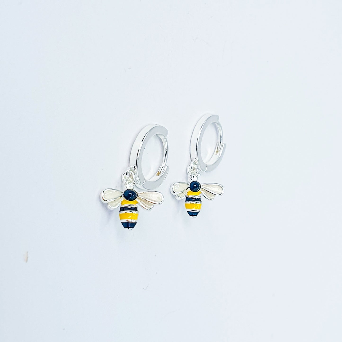 Bee Hoop Earrings