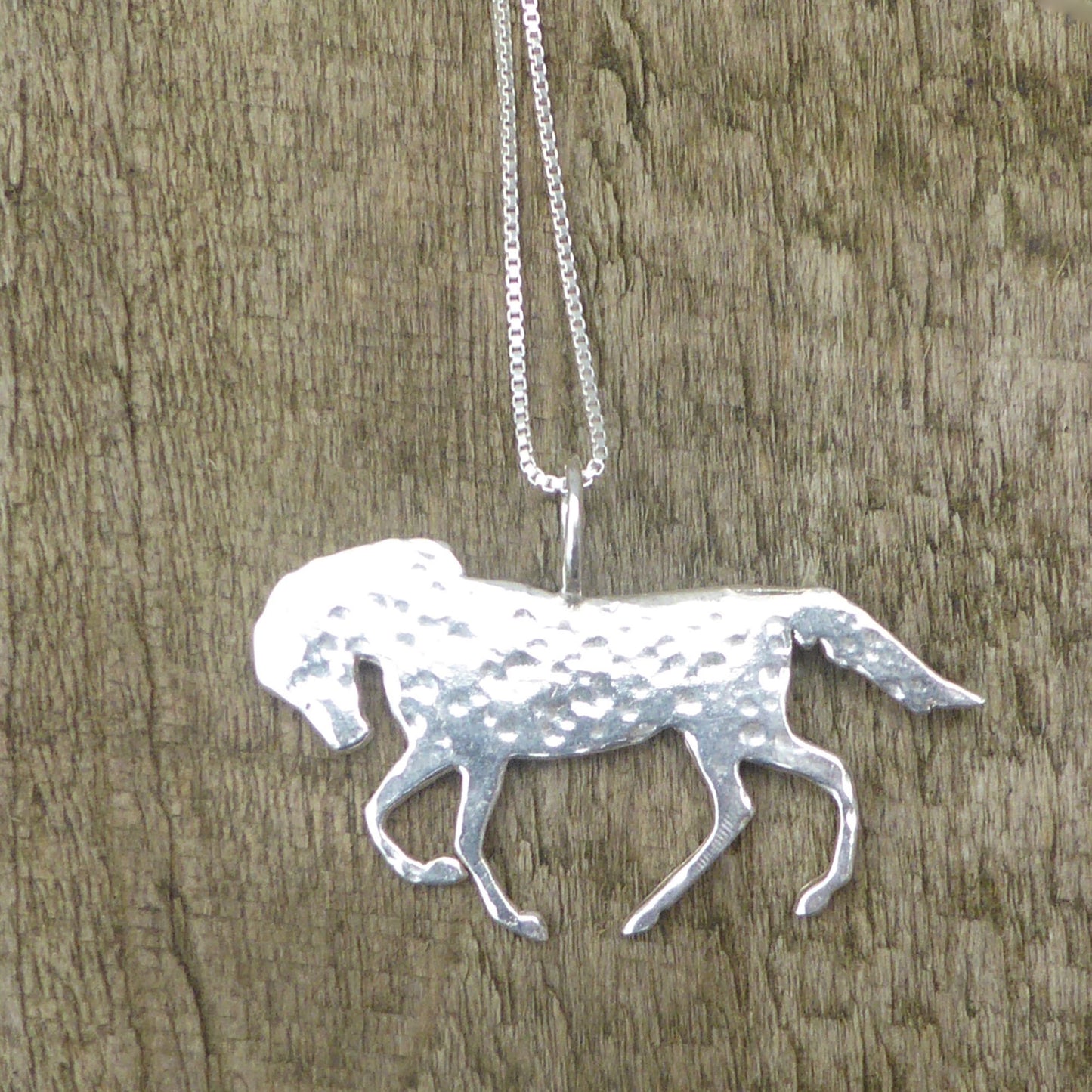 Sterling silver horse pendant