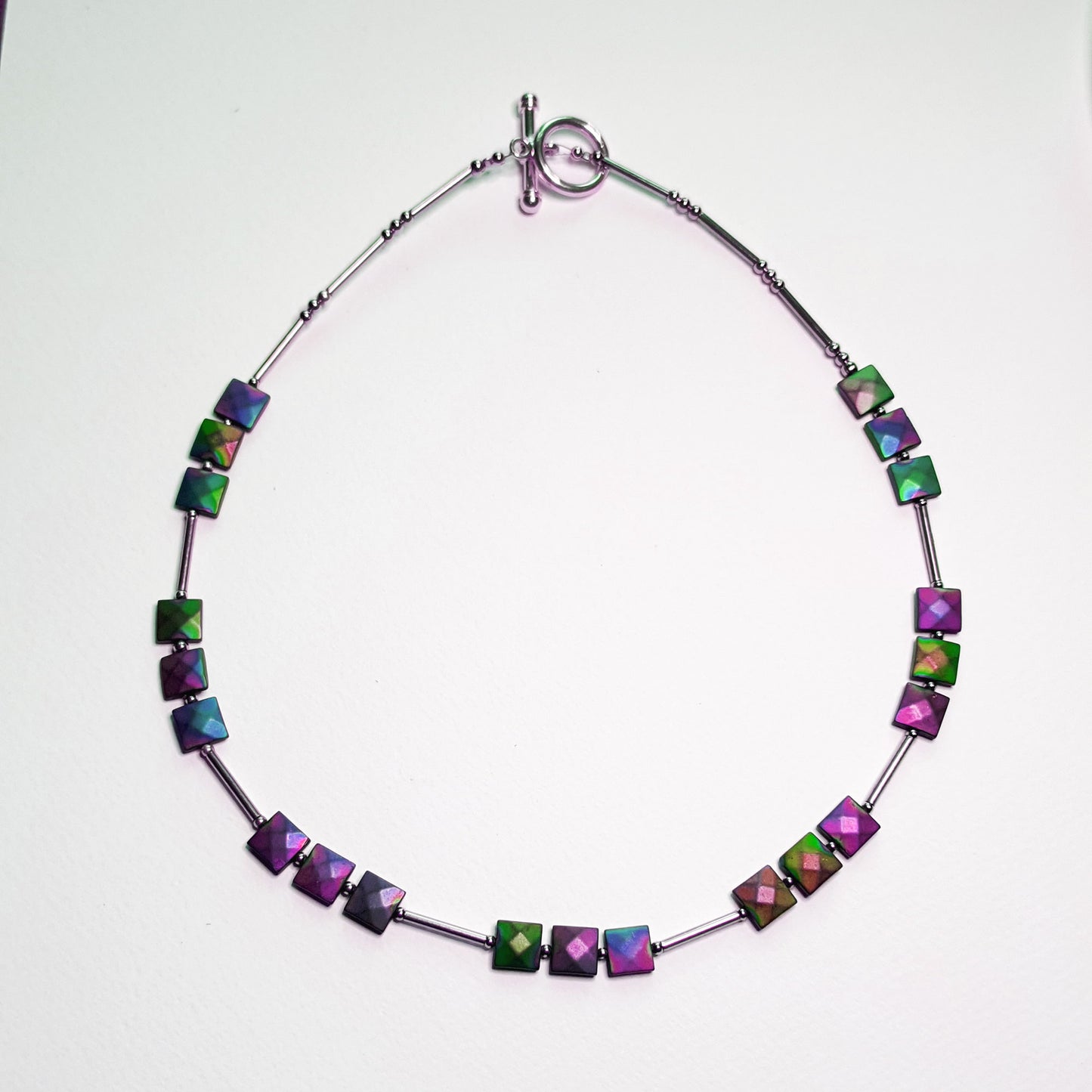 Faceted Hematite Triple