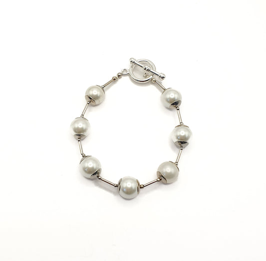 Glass Pearl Orb Bracelet