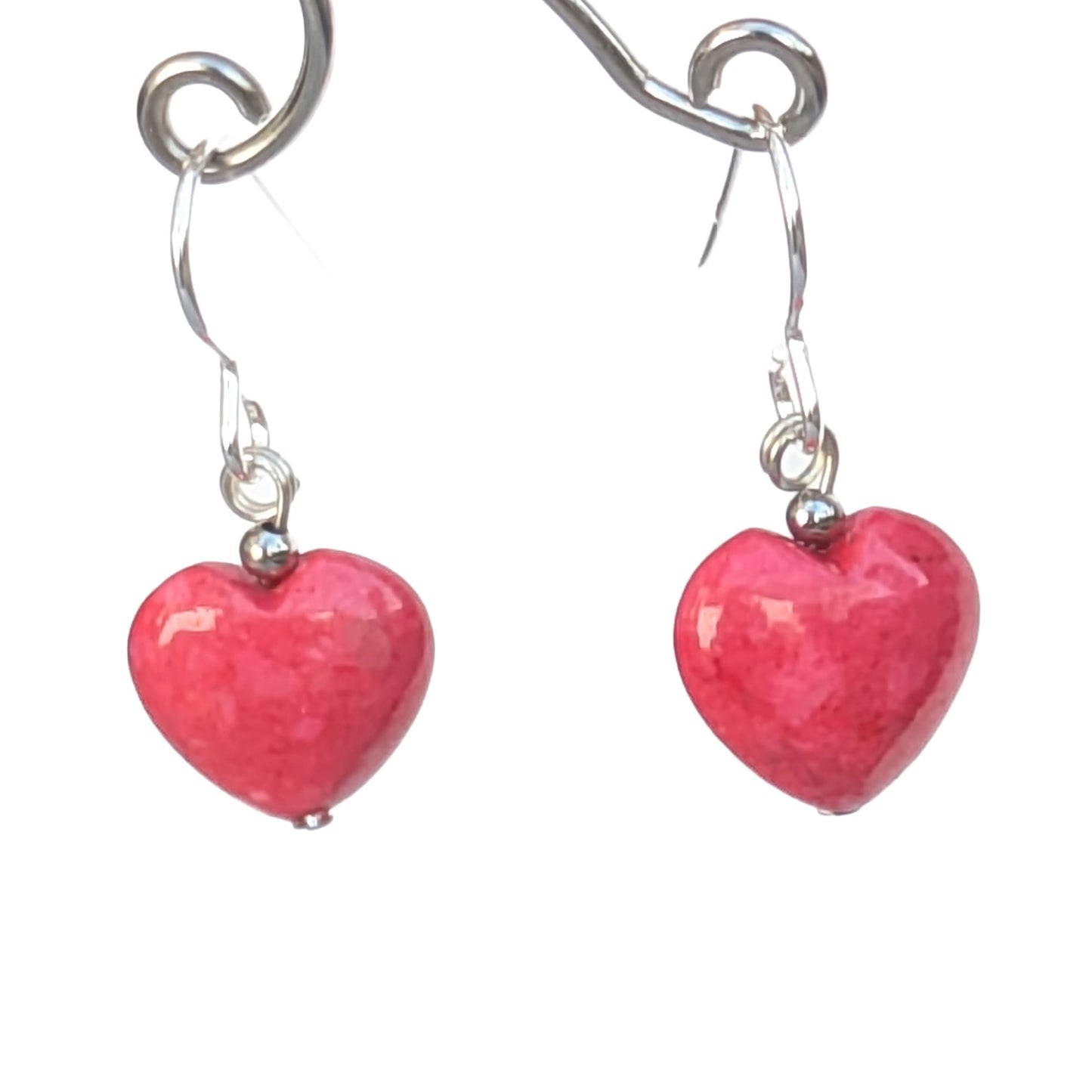 Fossil Heart Earrings