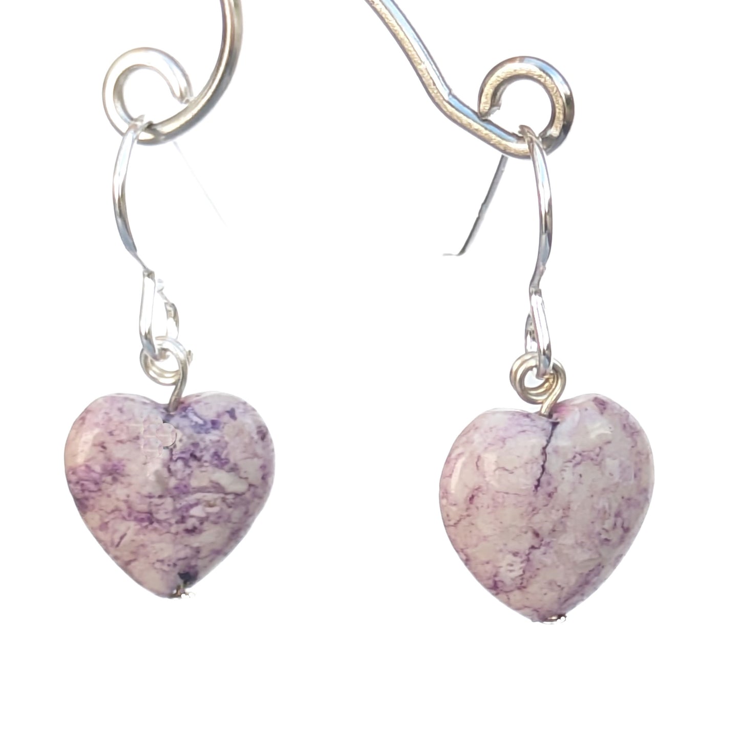 Fossil Heart Earrings