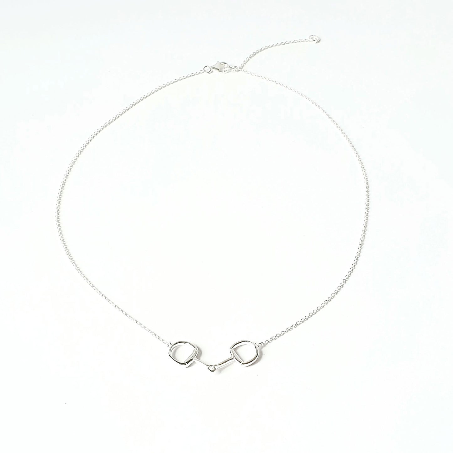 Sterling Silver Solo Snaffle Necklace