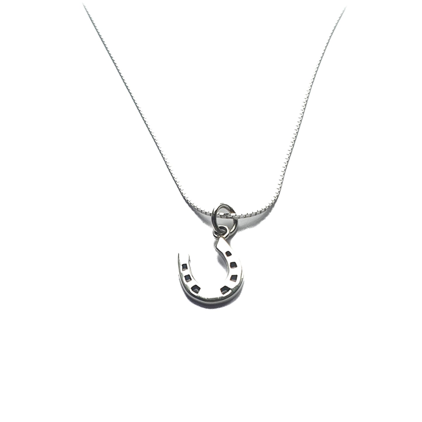 Upturned horseshoe necklace