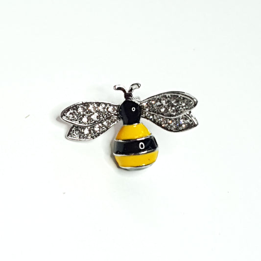 Silver plated bee pin