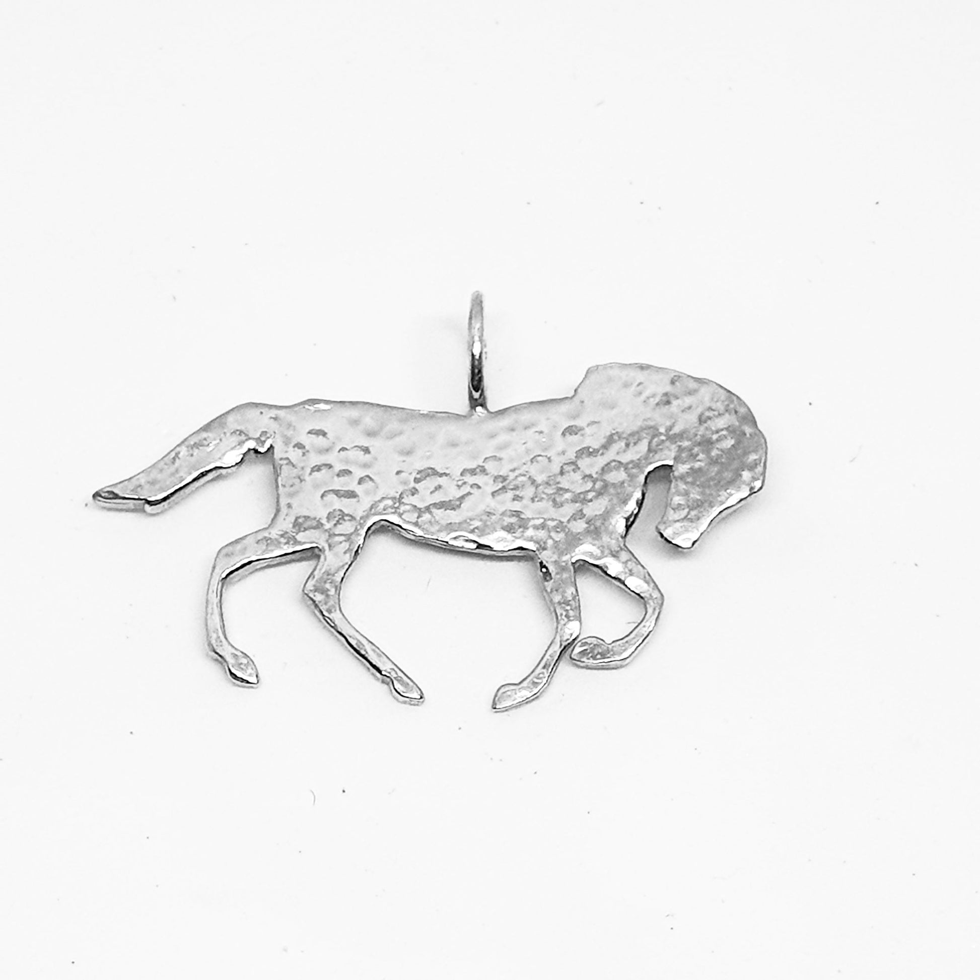 Sterling silver handmade horse pendant